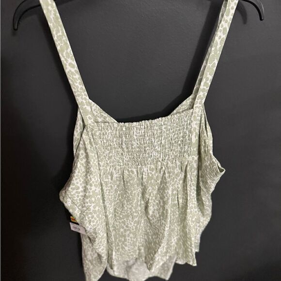 Simply Vera Wang Mint Leopard Print Twisted Sleeveless Tank Blouse NWT Size XXL - Picture 6 of 6